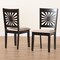 Baxton Studio Olympia Modern Beige Fabric and Espresso Brown Finished Wood 2-Piece Dining Chair Set 231-2PC-13180-ZORO - alternate 5